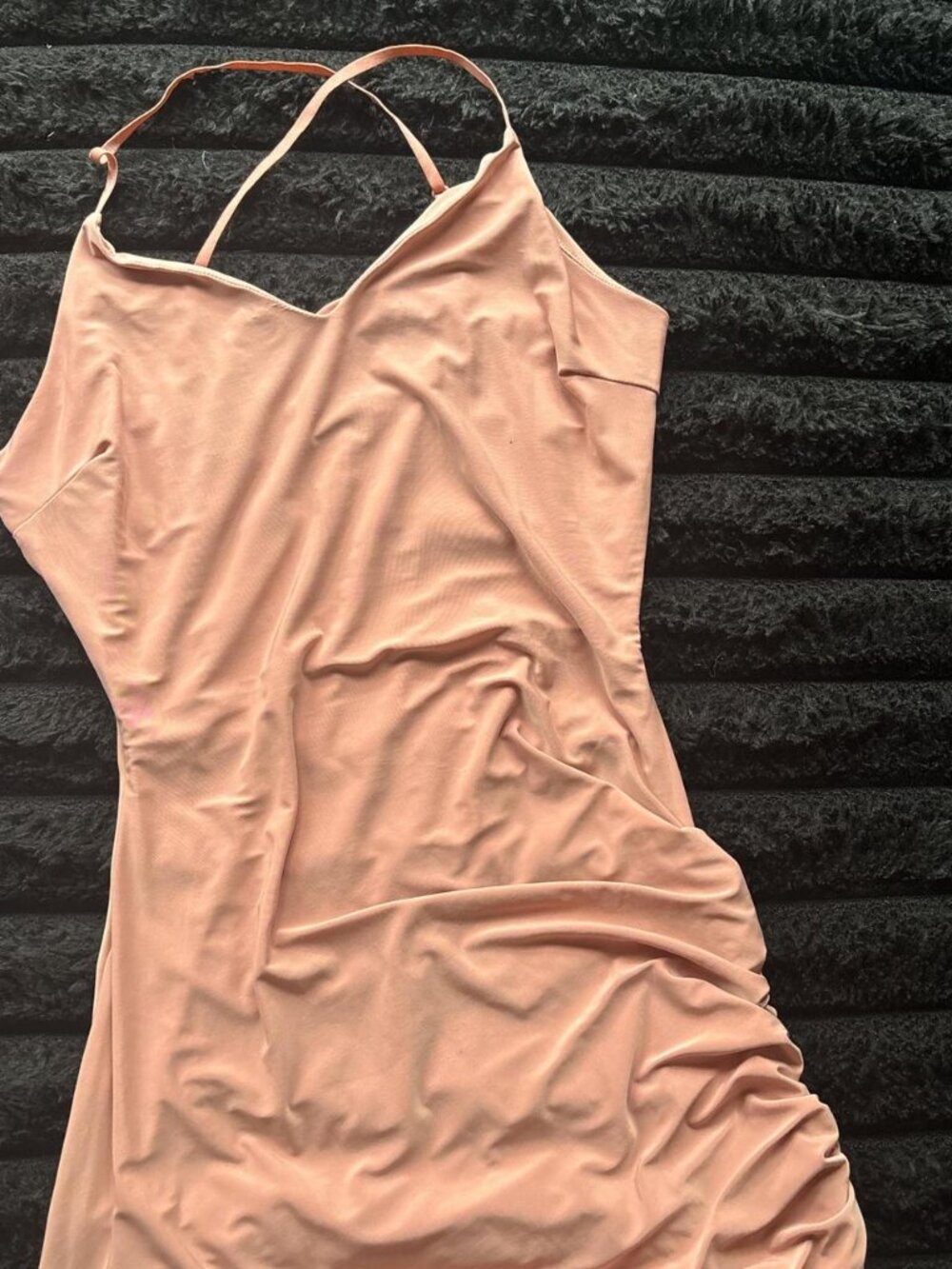 Women's Pink and Tan Dress